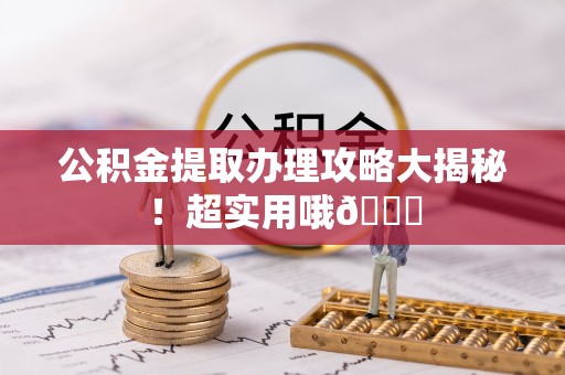 定边公积金提取办理攻略大揭秘！超实用哦😉