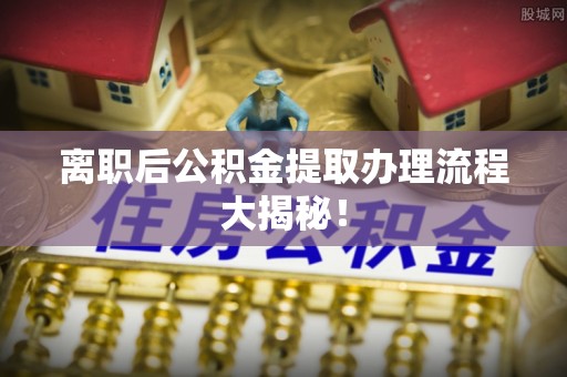 定边离职后公积金提取办理流程大揭秘！