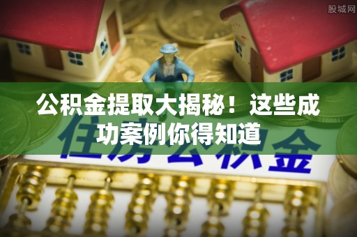 定边公积金提取大揭秘！这些成功案例你得知道